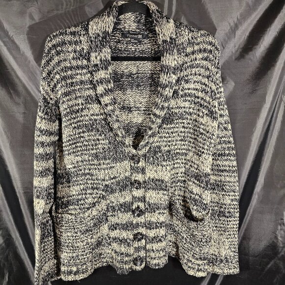 Forever 21 black, grey and cream cardigan. Size S - Picture 1 of 4